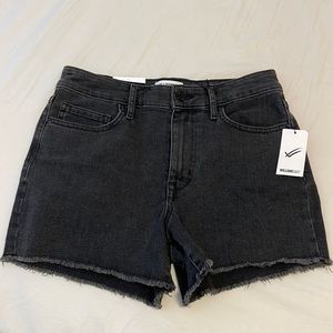 William Rast Black High Rise Jean Short